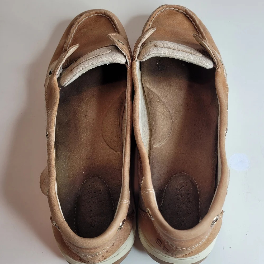 No Laces Sperry Angelfish Varsity Boat Shoe Metallic Size Women's 11 - Picture 9 of 11